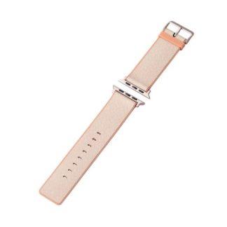 AW-45BDMNOVA<BR>Apple Watch 45/44/42mm用バンド/ハイブリッドレザー/MINIO/フレッシュバニラ×アプリコットオレンジ<BR>エレコム㈱