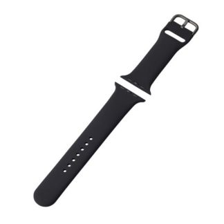 AW-45BDSCLBK<BR>Apple Watch 45/44/42mm用バンド/シリコン/Lサイズ/ブラック<BR>エレコム㈱