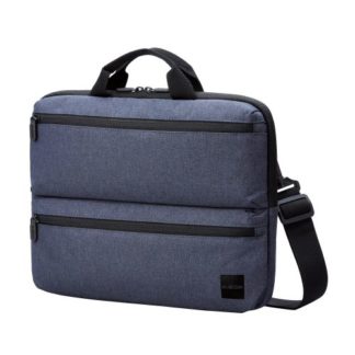 BM-IBHCH14NNV<BR>パソコンケース/リサイクル素材/横型/取っ手付き/ショルダーベルト付き/手提げ/撥水/14.0インチ/ネイビー<BR>エレコム㈱