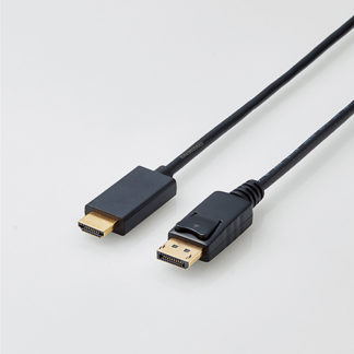 CAC-DPHDMI10BK<BR>変換ケーブル/DisplayPort - HDMI/1.0m/ブラック<BR>エレコム㈱