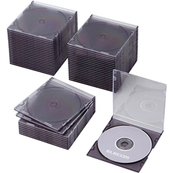CCD-JSCS50CBKBlu-ray/DVD/CDスリムプラケース/1枚収納/50パック/クリアブラックエレコム㈱