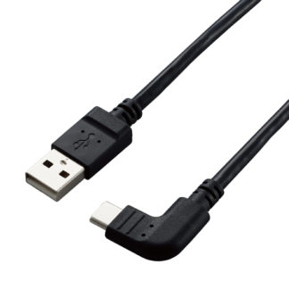 DGW-ACL30BKカメラ接続用L字USBケーブル(Type-Cタイプ)/3.0m/USB-A to Type-Cエレコム㈱