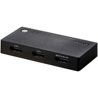 DH-SWL2BK<BR>HDMI切替器/2入力1出力/ケーブルなしモデル/ブラック<BR>エレコム㈱