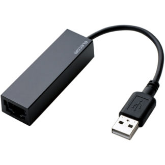 EDC-FUA2-B有線LANアダプタ/USB2.0/Type-A/ブラックエレコム㈱