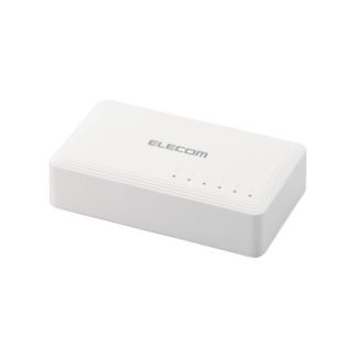EHC-G05PA2-W<BR>Giga対応スイッチングハブ/5ポート/プラスチック筺体/電源外付けモデル/ホワイト<BR>エレコム㈱