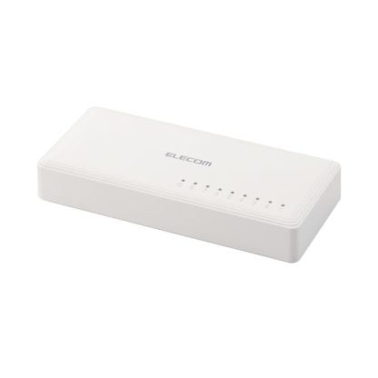 EHC-G08PA3-WGiga対応スイッチングハブ/8ポート/プラスチック筺体/電源外付けモデル/ホワイトエレコム㈱