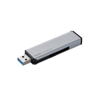 ESD-EWA0500GSV外付けSSD/USB3.2(Gen1)対応/スライド式/Type-C&Type-A両対応/500GB/シルバーエレコム㈱