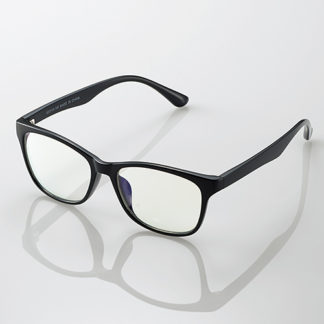 G-BUC-W02BKブルーライトカット眼鏡/クリアレンズ/ウェリントンフレーム/ブラックエレコム㈱