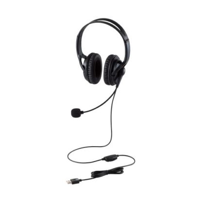 HS-HP02SUBK有線ヘッドセット/両耳オーバーヘッド/大型/USB-A/1.8m/ブラックエレコム㈱