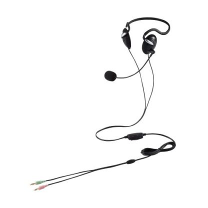 HS-NB03SBK有線ヘッドセット/両耳ネックバンド/3極/1.8m/ブラックエレコム㈱