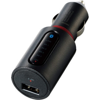 LAT-FMBT02BKFMトランスミッター/Bluetooth/USBポート付/2.4A/おまかせ充電/4チャンネル/ブラックエレコム㈱