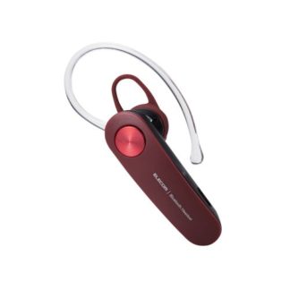 LBT-HS11RD<BR>Bluetoothヘッドセット/通話・音楽両対応/HD Voice対応/HS11/レッド<BR>エレコム㈱