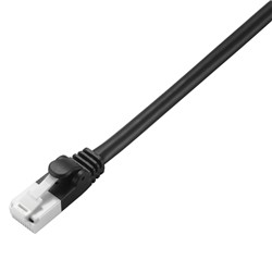 LD-CTT/BK1/RS<BR>EU RoHS指令準拠 ツメ折れ防止LANケーブル(Cat5E)/1.0m/簡易パッケージ仕様/ブラック<BR>エレコム㈱