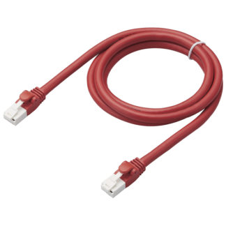 LD-GPAT/RD1/RS<BR>LANケーブル/CAT6A対応/EU RoHS指令準拠/爪折れ防止/簡易パッケージ仕様/1m/ヨリ線/レッド<BR>エレコム㈱