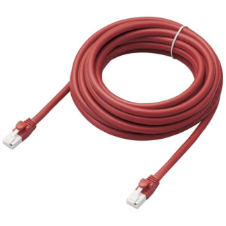 LD-GPAT/RD5/RS<BR>LANケーブル/CAT6A対応/EU RoHS指令準拠/爪折れ防止/簡易パッケージ仕様/5m/ヨリ線/レッド<BR>エレコム㈱