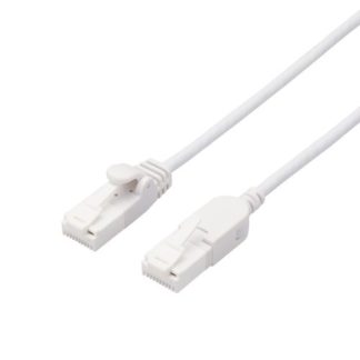 LD-GPATSW/WH10<BR>LANケーブル/CAT6A/爪折れ防止/スイング式コネクタ/1.0m/ホワイト<BR>エレコム㈱