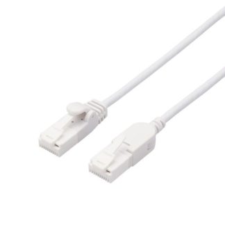 LD-GPATSW/WH20<BR>LANケーブル/CAT6A/爪折れ防止/スイング式コネクタ/2.0m/ホワイト<BR>エレコム㈱