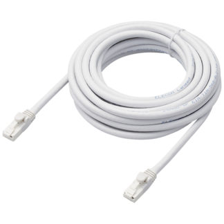 LD-GPAT/WH5/RS<BR>LANケーブル/CAT6A対応/EU RoHS指令準拠/爪折れ防止/簡易パッケージ仕様/5m/ヨリ線/ホワイト<BR>エレコム㈱
