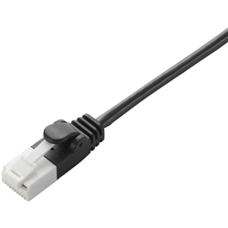 LD-GPST/BK20<BR>EU RoHS指令準拠 ツメ折れ防止スリムLANケーブル(Cat6)/2.0m/ブラック<BR>エレコム㈱