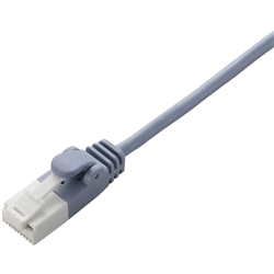 LD-GPST/BU50<BR>EU RoHS指令準拠 ツメ折れ防止スリムLANケーブル(Cat6)/5.0m/ブルー<BR>エレコム㈱