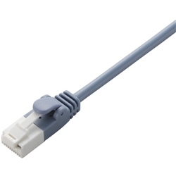 LD-GPYT/BU05<BR>EU RoHS指令準拠 ツメ折れ防止やわらかLANケーブル(Cat6)/0.5m/ブルー<BR>エレコム㈱