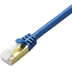 LD-TWST/BM05<BR>LANケーブル/CAT7準拠/爪折れ防止/0.5m/メタリックブルー<BR>エレコム㈱
