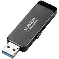 MF-ENU3A04GBK<BR>USBフラッシュ/4GB/ハードウェア暗号化機能/ブラック/USB3.0<BR>エレコム㈱
