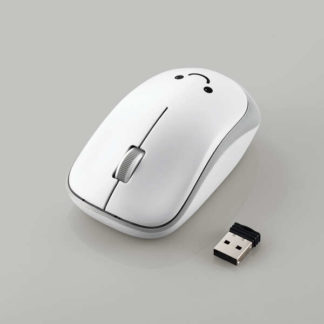 M-IR07DRSKWH<BR>IRマウス/ENELOシリーズ/無線/3ボタン/省電力/静音ボタン/抗菌/ホワイト<BR>エレコム㈱