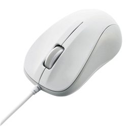 M-K5URWH/RS<BR>法人向けマウス/USB光学式有線マウス/3ボタン/Sサイズ/EU RoHS指令準拠/ホワイト<BR>エレコム㈱