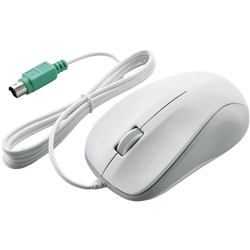 M-K6P2RWH/RS<BR>法人向けマウス/PS2光学式有線マウス/3ボタン/Mサイズ/EU RoHS指令準拠/ホワイト<BR>エレコム㈱