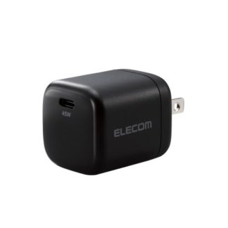 MPA-ACCP29BK<BR>AC充電器/USB充電器/USB Power Delivery/45W/USB-C1ポート/スイングプラグ/ブラック<BR>エレコム㈱