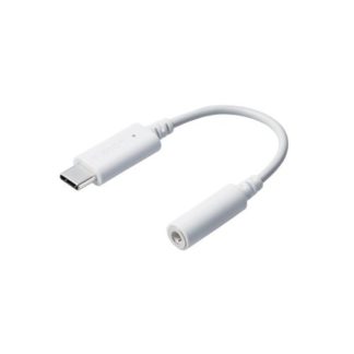 MPA-C35DWH<BR>音声変換ケーブル/USB Type-C to 3.5mmステレオミニ端子/DAC搭載/ホワイト<BR>エレコム㈱