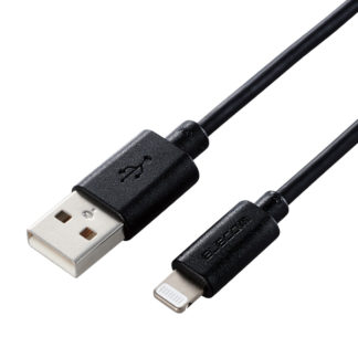 MPA-UAL05BK<BR>Lightningケーブル/スタンダード/0.5m/ブラック<BR>エレコム㈱