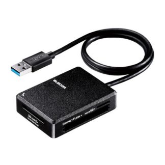 MR3-C402BK<BR>メモリリーダライタ/超高速タイプ/USB3.0対応/ケーブル50cm/SD+microSD+MS+CF対応/ブラック<BR>エレコム㈱
