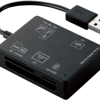 MR-A012BK<BR>メモリリーダライタ/SD+MS+CF+XD/ブラック<BR>エレコム㈱