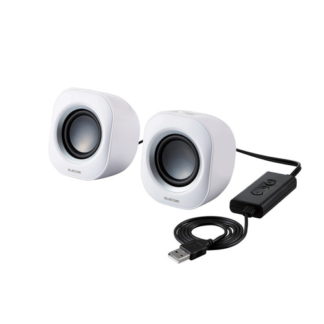 MS-P08USB2WH<BR>コンパクトスピーカー/5W/USB接続タイプ/ホワイト<BR>エレコム㈱