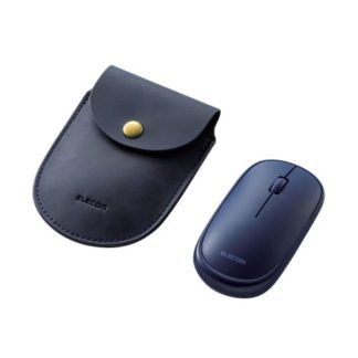 M-TM10UBBU<BR>マウス/有線/3ボタン/薄型/ケーブル巻取式/ブルー<BR>エレコム㈱