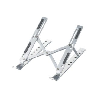 PCA-LTSCA02SV<BR>ノートPCスタンド/折りたたみコンパクト/アルミ合金/薄型/7段階調整/シルバー<BR>エレコム㈱