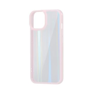 PM-A22AHVCAPN<BR>iPhone 14/iPhone 13用ハイブリッドケース/オーロラ/フレームカラー/ピンク<BR>エレコム㈱