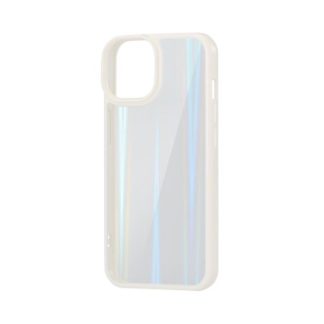 PM-A22AHVCAWH<BR>iPhone 14/iPhone 13用ハイブリッドケース/オーロラ/フレームカラー/ホワイト<BR>エレコム㈱