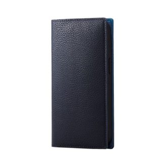 PM-A22APLFYILNV<BR>iPhone 14/iPhone 13用レザーケース/手帳型/RICERCA(Coronet)/ロイヤルネイビー<BR>エレコム㈱