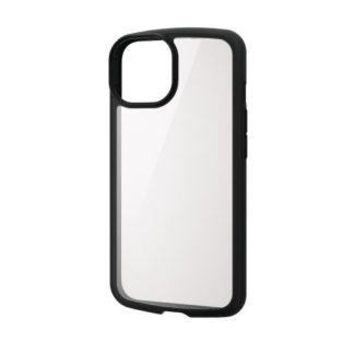 PM-A22ATSLFCBK<BR>iPhone 14/iPhone 13用ハイブリッドケース/TOUGH SLIM LITE/フレームカラー/背面クリア/ブラック<BR>エレコム㈱