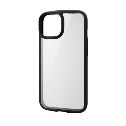 PM-A22ATSLFCGBKiPhone 14/iPhone 13用ハイブリッドケース/TOUGH SLIM LITE/フレームカラー/背面クリア/背面ガラス/ブラックエレコム㈱