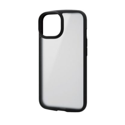 PM-A22ATSLFCGMBiPhone 14/iPhone 13用ハイブリッドケース/TOUGH SLIM LITE/フレームカラー/背面クリア/背面ガラス/シルキークリア/ブラックエレコム㈱