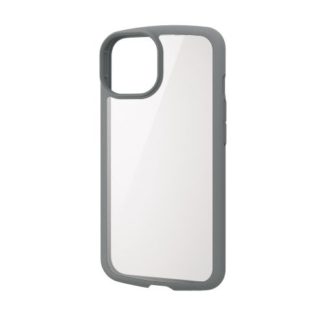 PM-A22ATSLFCGY<BR>iPhone 14/iPhone 13用ハイブリッドケース/TOUGH SLIM LITE/フレームカラー/背面クリア/グレー<BR>エレコム㈱