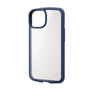 PM-A22ATSLFCNV<BR>iPhone 14/iPhone 13用ハイブリッドケース/TOUGH SLIM LITE/フレームカラー/背面クリア/ネイビー<BR>エレコム㈱