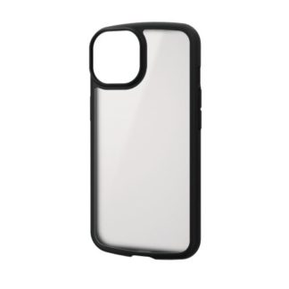 PM-A22ATSLFCSBK<BR>iPhone 14/iPhone 13用ハイブリッドケース/TOUGH SLIM LITE/フレームカラー/背面クリア/シルキークリア/ブラック<BR>エレコム㈱
