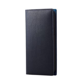 PM-A22BPLFYILNV<BR>iPhone 14 Plus用レザーケース/手帳型/RICERCA(Coronet)/ロイヤルネイビー<BR>エレコム㈱
