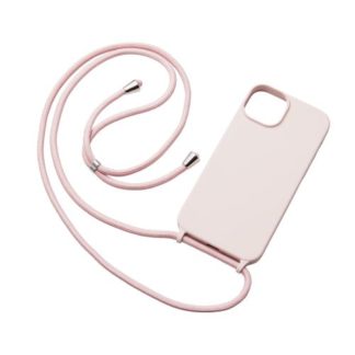 PM-A22BSCSSPN<BR>iPhone 14 Plus用ハイブリッドシリコンケース/ショルダーストラップ付き/ピンク<BR>エレコム㈱