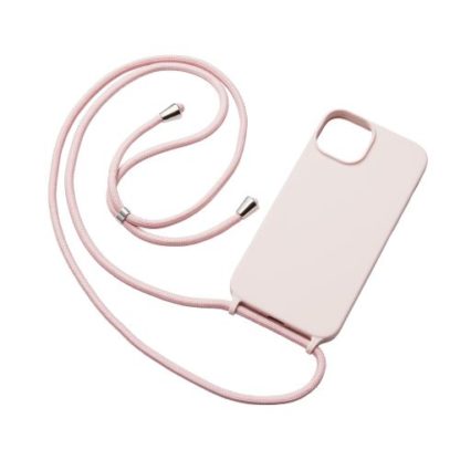 PM-A22BSCSSPNiPhone 14 Plus用ハイブリッドシリコンケース/ショルダーストラップ付き/ピンクエレコム㈱